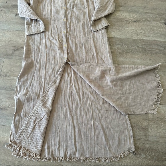 NEW NWOT Melissa Odabash Margot Beige Maxi Dress M - Picture 7 of 9